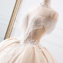 Load image into Gallery viewer, New Luxury High Neck Ball Gown Wedding Dress