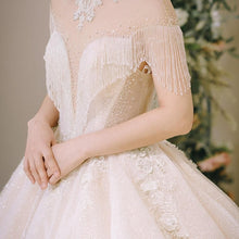 Load image into Gallery viewer, New Luxury High Neck Ball Gown Wedding Dress
