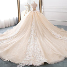 Load image into Gallery viewer, New Luxury High Neck Ball Gown Wedding Dress