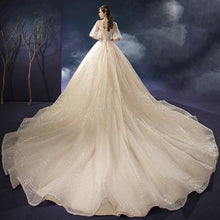 Load image into Gallery viewer, New Shiny Wedding Dress Luxury Beading Lace EDL458