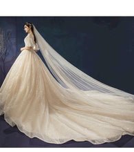 Load image into Gallery viewer, New Shiny Wedding Dress Luxury Beading Lace EDL458