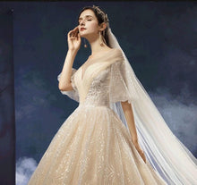 Load image into Gallery viewer, New Shiny Wedding Dress Luxury Beading Lace EDL458