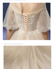 Load image into Gallery viewer, New Shiny Wedding Dress Luxury Beading Lace EDL458