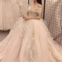 Load image into Gallery viewer, Luxury Elegant Wedding Dress with Sequined Beads