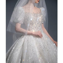 Load image into Gallery viewer, Luxury Wedding Dresses with Crystal Beads