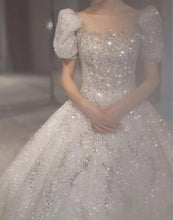 Load image into Gallery viewer, Luxury Wedding Dresses with Crystal Beads
