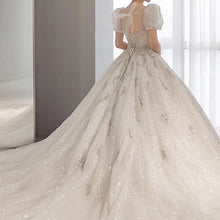 Load image into Gallery viewer, Luxury Wedding Dresses with Crystal Beads