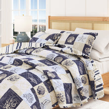 Load image into Gallery viewer, Caspian Collection Coastal Patchwork Quilt Set