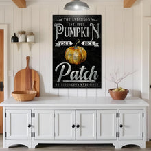 Load image into Gallery viewer, Vintage Pumpkin Patch Thanksgiving Sign