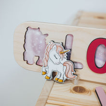 Load image into Gallery viewer, Unicorn Name Puzzle