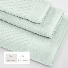 Load image into Gallery viewer, Cotton Diamond Waffle Weave Bath Towel Set - Grayson Collection
