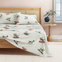 Load image into Gallery viewer, Turkish Cotton Christmas Flannel Sheet Set - Whittaker Collection