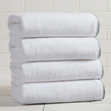 Load image into Gallery viewer, Cotton Border-Stitched 6-Piece Towel Set - Valery Collection