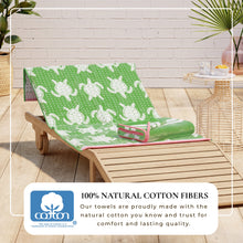 Load image into Gallery viewer, Cotton Velour Beach Towel - Maui Collection