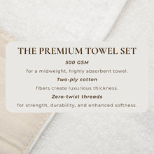 Load image into Gallery viewer, Cotton Linen-Like Border 6-Piece Towel Set - Priya Collection