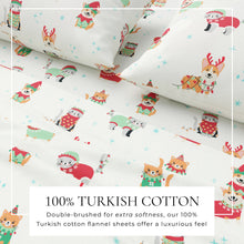 Load image into Gallery viewer, Turkish Cotton Christmas Flannel Sheet - Whittaker Collection