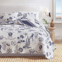 Load image into Gallery viewer, Coastal Printed Cotton Quilt Set - Calypso Collection