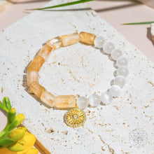 Load image into Gallery viewer, Quartet of Luck - Citrine &amp; Selenite Bracelet of Serendipity