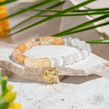 Load image into Gallery viewer, Quartet of Luck - Citrine &amp; Selenite Bracelet of Serendipity