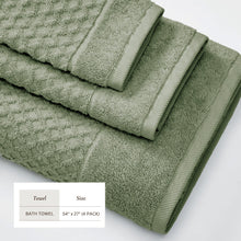 Load image into Gallery viewer, Cotton Diamond Waffle Weave Bath Towel Set - Grayson Collection