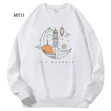 Load image into Gallery viewer, Ramadan Keffiyeh Customizable Sweatshirt for Adults – High-Quality, No-Hood Design (MTC003)