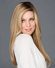Load image into Gallery viewer, Raquel Welch Long 18 Inch Top Billing Top-of-the-Head Hairpeice, Topper Only, Not a Full Wig, RL51/61 Iced Granita