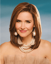 Load image into Gallery viewer, Raquel Welch Midnight in Paris Luxurious Mid-Length Layered Wig, Black Label Human Hair Collection by Hairuwear, Average Cap, Rh10/20SS Shaded Buttered Walnut