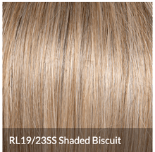 Load image into Gallery viewer, Raquel Welch Sheer Luxury Collection, Showrunner Mid-Length Layered Wig with Feather Lite Fiber Luxlite Cap Ll, Average, RL19/23SS Biscuit