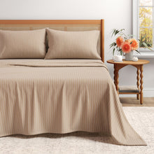 Load image into Gallery viewer, Turkish Cotton Flannel Sheet Set - Plaid &amp; Stripe Collection