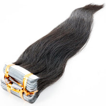 Load image into Gallery viewer, Raw Straight 100% Human Hair Tape In Extensions