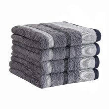 Load image into Gallery viewer, Decorative Cotton Stripe Bath Towel Set - Noelle Collection
