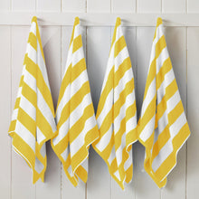 Load image into Gallery viewer, Cotton Velour Cabana Stripe Beach Towel - Novia Collection