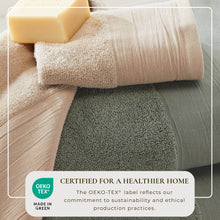 Load image into Gallery viewer, Cotton Linen-Like Border 6-Piece Towel Set - Priya Collection