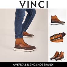 Load image into Gallery viewer, The Regent Brown Leather Wingtip Brogue Men Casual Boot