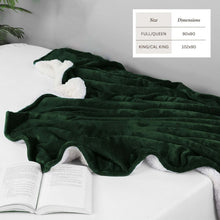 Load image into Gallery viewer, Velvet Plush Sherpa Bed Blanket - Sherpa Fleece Collection