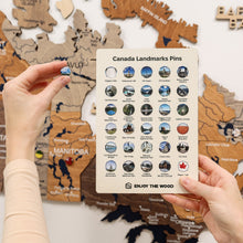 Load image into Gallery viewer, 3D Wooden Map of Canada – Multicolor