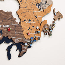 Load image into Gallery viewer, 3D Wooden Map of Canada – Multicolor