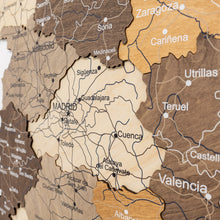 Load image into Gallery viewer, Wooden Map of Spain – Multicolor