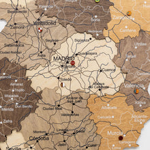 Load image into Gallery viewer, Wooden Map of Spain – Multicolor