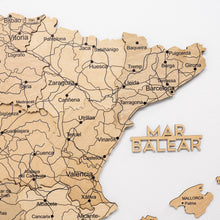Load image into Gallery viewer, Wooden Map of Spain – Gold