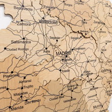 Load image into Gallery viewer, Wooden Map of Spain – Gold