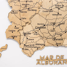 Load image into Gallery viewer, Wooden Map of Spain – Gold