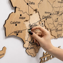 Load image into Gallery viewer, Wooden Map of Spain – Gold