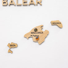 Load image into Gallery viewer, Wooden Map of Spain – Gold