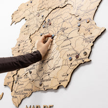Load image into Gallery viewer, Wooden Map of Spain – Gold