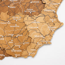 Load image into Gallery viewer, Wooden Map of Spain – Oak
