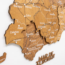 Load image into Gallery viewer, Wooden Map of Spain – Oak