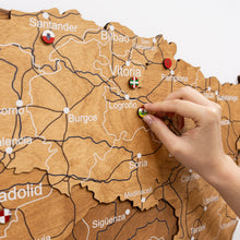 Load image into Gallery viewer, Wooden Map of Spain – Oak