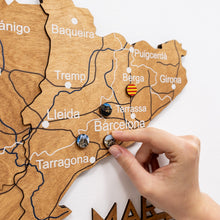 Load image into Gallery viewer, Wooden Map of Spain – Oak