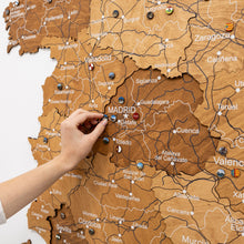 Load image into Gallery viewer, Wooden Map of Spain – Oak